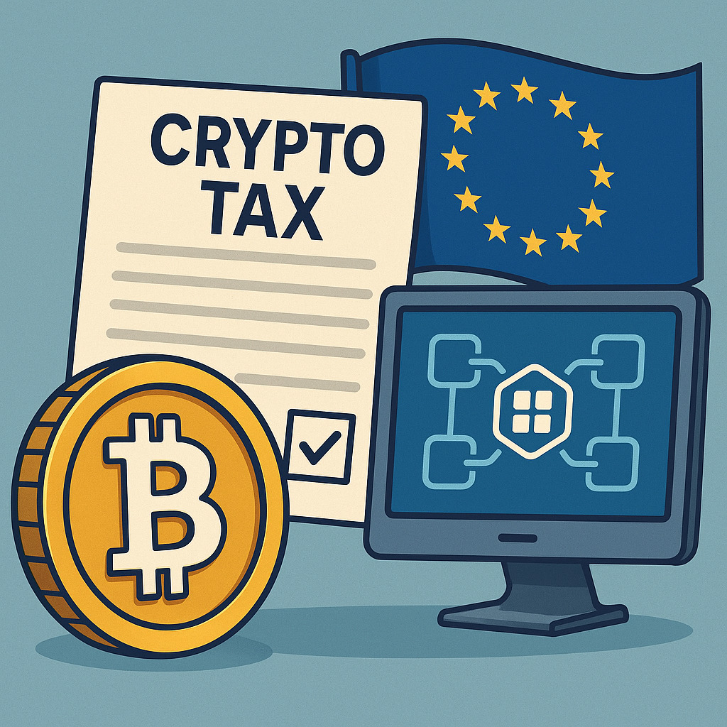 Ilustrácia dvoch profesionálov podávajúcich si ruky pred budovou Binance so znakom spoločnosti