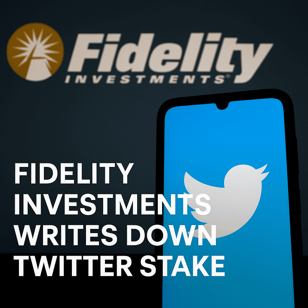 Spoločnosť Fidelity znížila hodnotu svojich podielov v Twitteri Smartphone zobrazujúci logo Twitteru s rozmazaným pozadím, na ktorom je logo spoločnosti Fidelity Investments a text „Fidelity Investments znižuje hodnotu svojho podielu v Twitteri“.