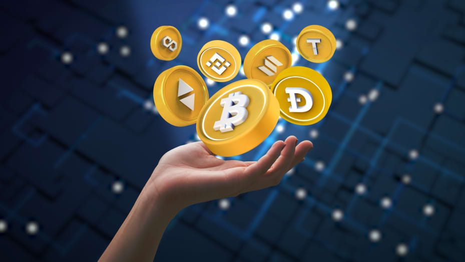 Kryptomeny. Zdroj: CNBC Kryptomeny