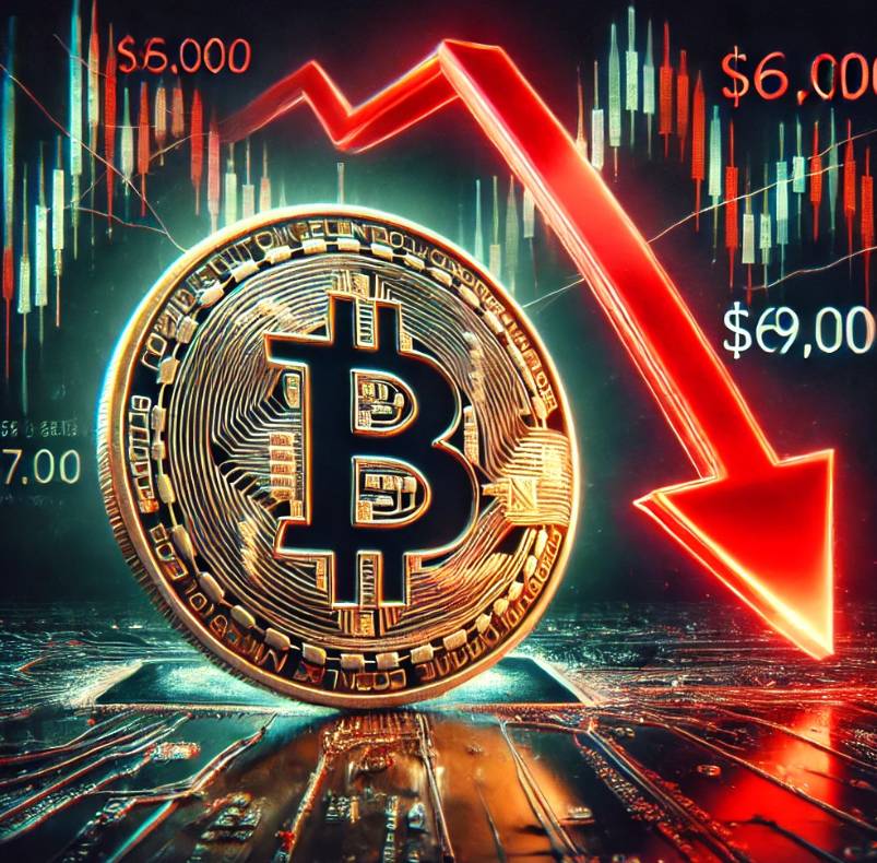 Bitcoin klesol pod 70 000 dolárov. Zdroj: ChatGPT Bitcoin klesol pod 70 000 dolárov