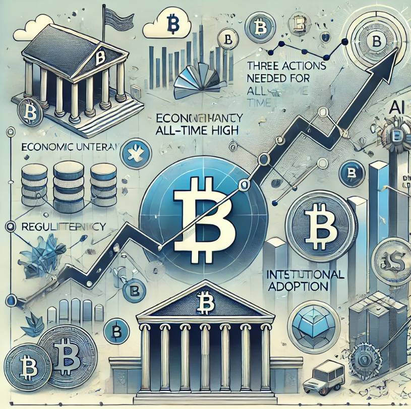 Bitcoin smeruje na maximum. Zdroj: ChatGPT Bitcoin smeruje na maximum
