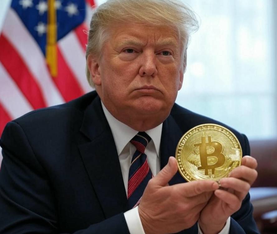 Kryptomenová udalosť v Bielom dome. Zdroj: Grok 3 Kryptomenová udalosť v Bielom dome