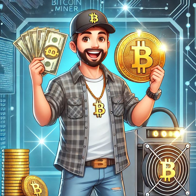 Ťažiar vyhral odmenu za bitcoinový blok. Zdroj: ChatGPT Ťažiar vyhral odmenu za bitcoinový blok
