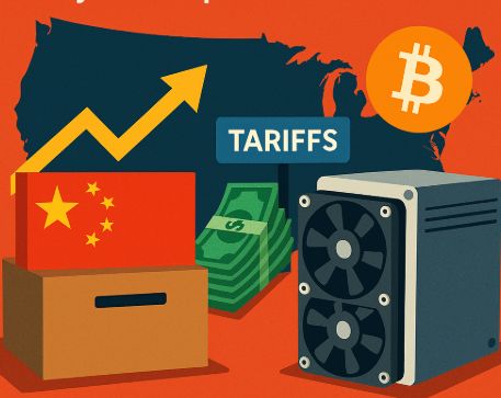 Tarify v USA a ťažba kryptomien. Zdroj: ChatGPT
