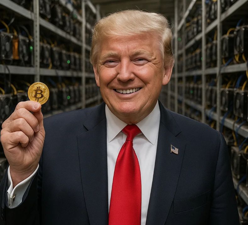 Kryptomeny a podpora Trumpovcov. Zdroj: sora.chatgpt.com Kryptomeny a podpora Trumpovcov