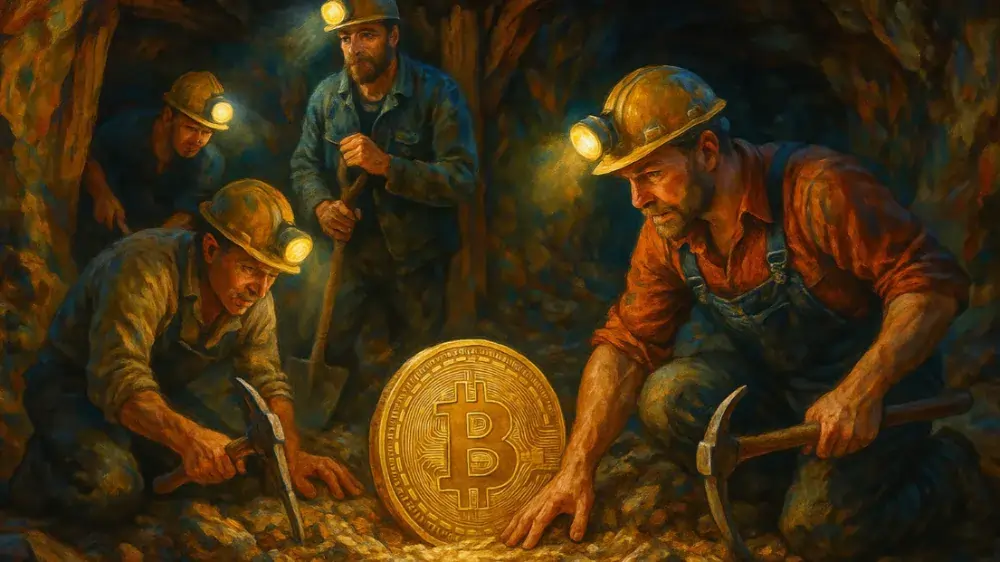 Bitcoin a vytěžení poslední mince. Zdroj: sora.chatgpt.com Bitcoin a vytěžení poslední mince