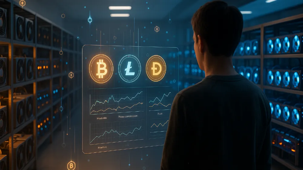Jak začít těžit kryptoměny v 2026 průvodce pro začátečníky. Zdroj: sora.chatgpt.com Jak začít těžit kryptoměny v 2026 průvodce pro začátečníky