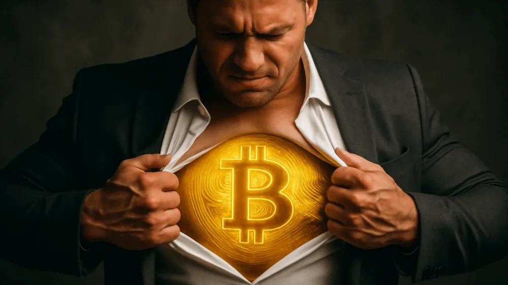 Sólo ťažiar vyťažil Bitcoin. Zdroj: sora.chatgpt.com Sólo ťažiar vyťažil Bitcoin