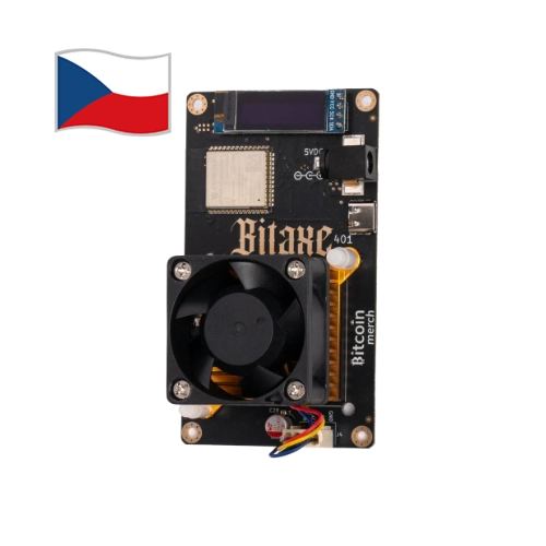 Výkonný ASIC miner Bitaxe Supra 401 600 GHs na Bitcoin