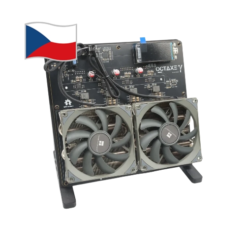 Výkonný ASIC miner NerdMiner NerdOCTAxe 9,6 THs na Bitcoin