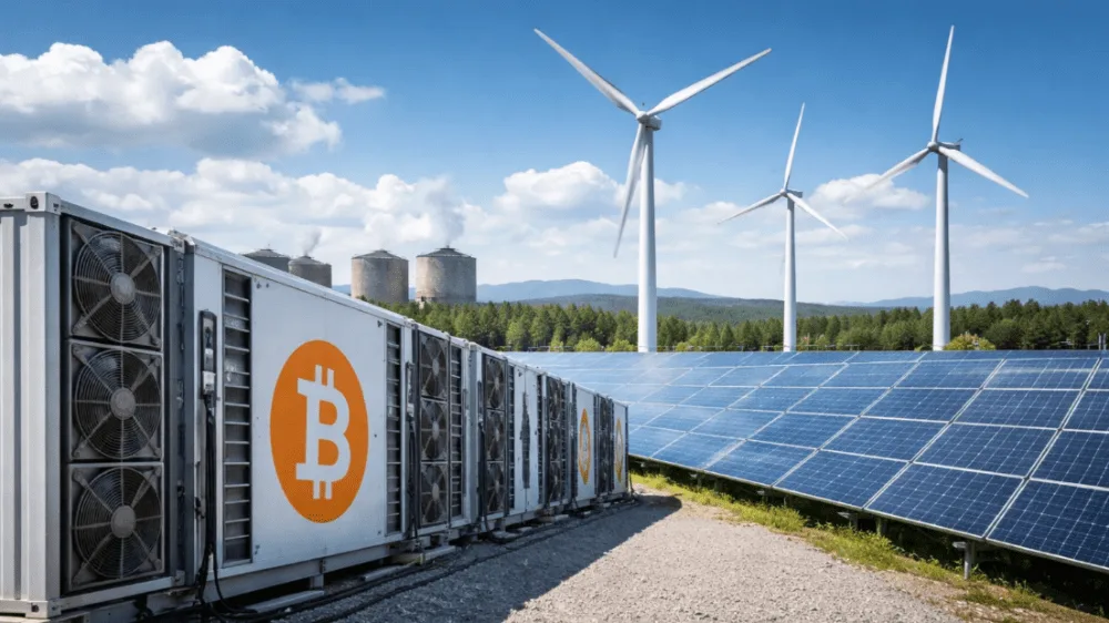 Bitcoin a mýty o jeho spotrebe energie. Zdroj: sora.chatgpt.com Bitcoin a mýty o jeho spotrebe energie