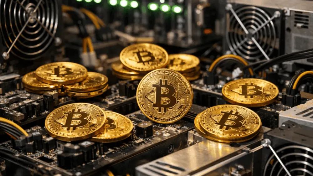 Těžba Bitcoinu čelí krizi. Zdroj: sora.chatgpt.com Těžba Bitcoinu čelí krizi
