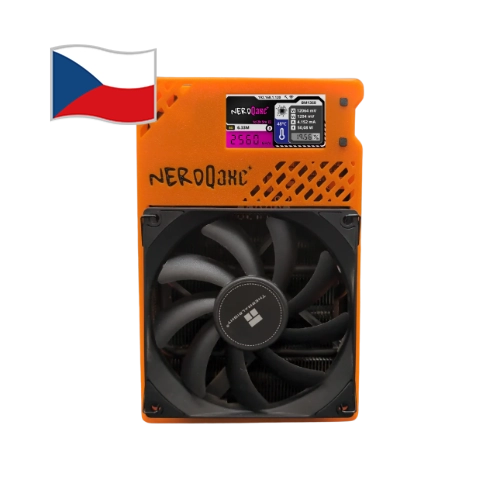 NerdMiner NerdQaxe+ 2,5 THs Bitcoin miner Výkonný ASIC miner NerdMiner NerdQaxe+ 2,5 THs na Bitcoin