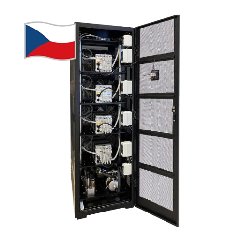 Vnitřní uspořádání ASIC minerů v ANTRACK V1 hydro chladicím systému