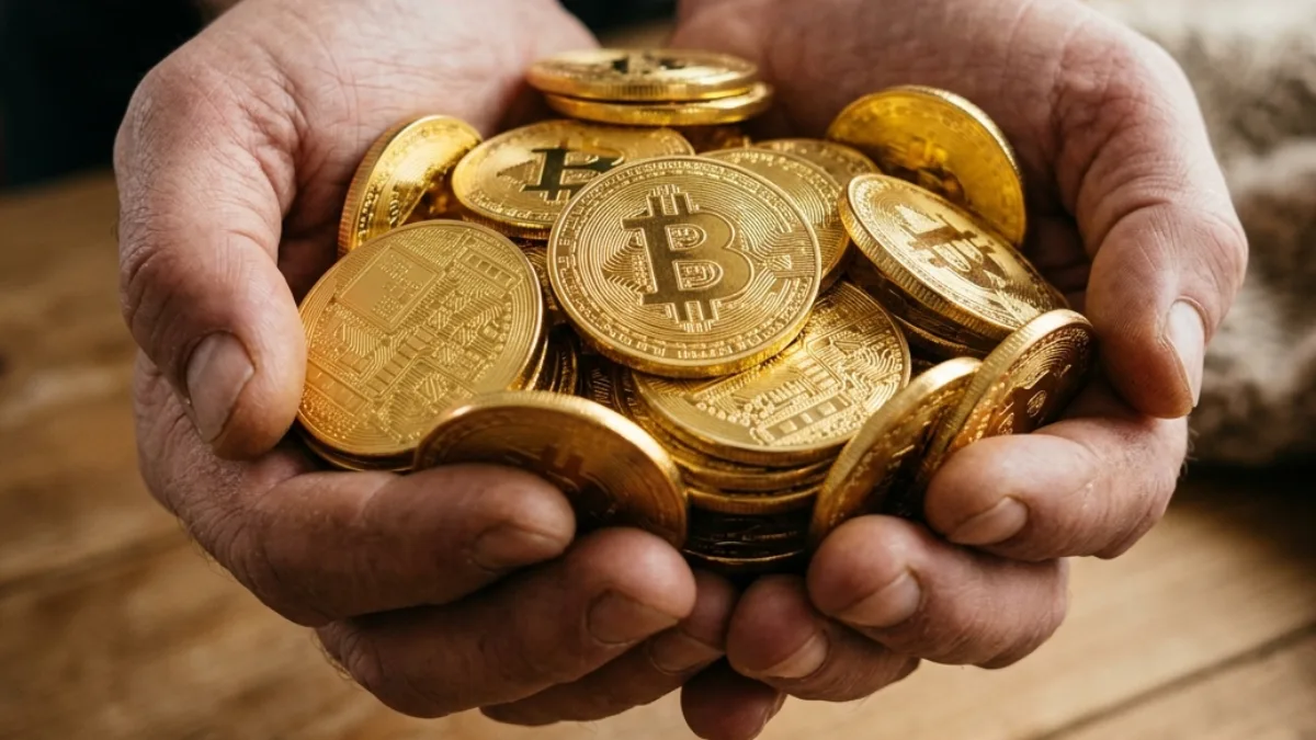 Bitcoin v držbách minerov napriek pádu ceny. Zdroj: gemini.google.com Bitcoin v držbách minerov napriek pádu ceny